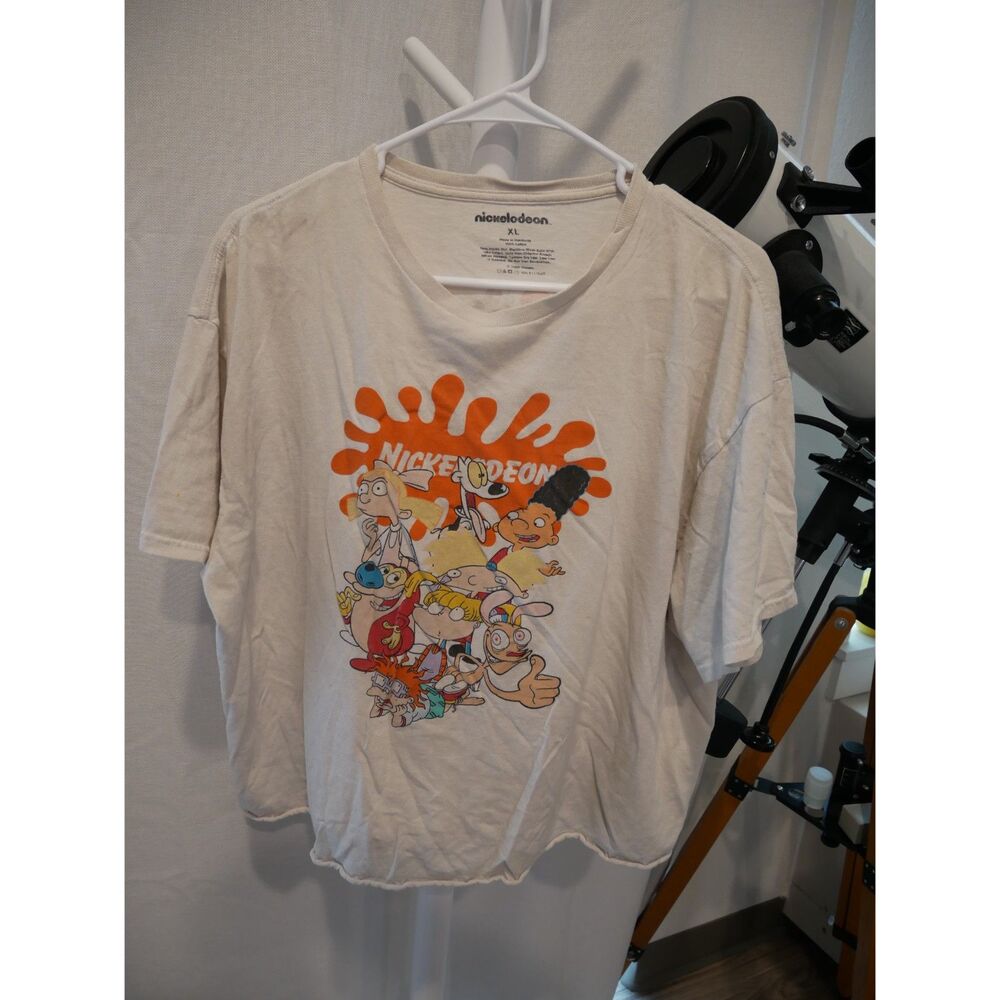 Vintage Style Nickelodeon Cartoon Characters Graphic T-Shirt XL